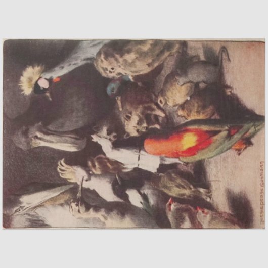 Alice's avonturen in Wonderland Elegant Thimble Tissuepapier (Voorkant)