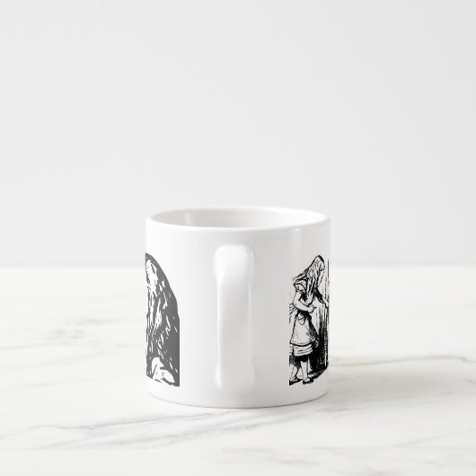 Alice's avonturen in Wonderland Espresso Kop (Achterkant)