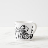 Alice's avonturen in Wonderland Espresso Kop (Voorkant rechts)