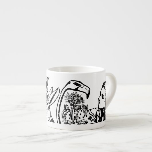 Alice's avonturen in Wonderland Espresso Kop (Voorkant rechts)