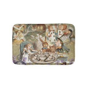 Alice's Avonturen in Wonderland Gekke Theepartij Badmat
