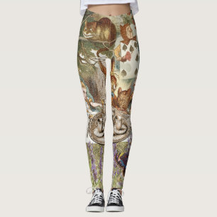 Alice's Avonturen in Wonderland Gekke Theepartij Leggings