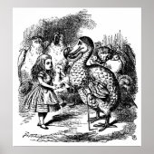 Alice's avonturen in Wonderland Illustratie Poster (Voorkant)