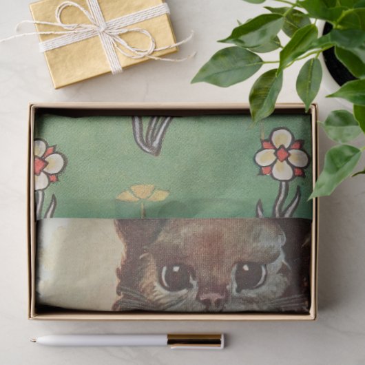 Alice's avonturen in Wonderland Kaart Cat Tissuepapier (Geschenk)