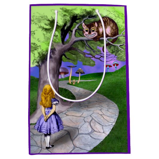 Alice's avonturen in Wonderland Medium Cadeauzakje (Voorkant)