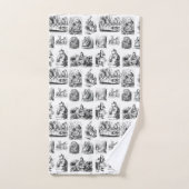 Alice's avonturen in Wonderland Patroon Bad Handdoek (Handdoek)