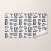 Alice's avonturen in Wonderland Patroon Bad Handdoek (Handdoek)