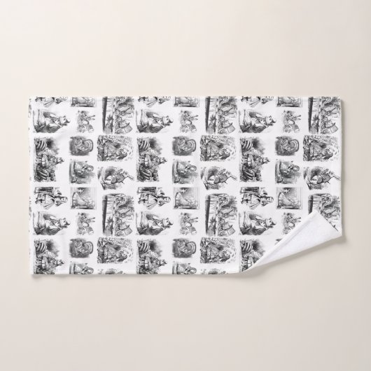 Alice's avonturen in Wonderland Patroon Bad Handdoek (Handdoek)
