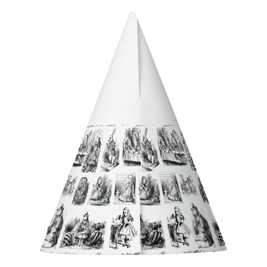 Alice's avonturen in Wonderland patroon Feesthoedjes (Achterkant)