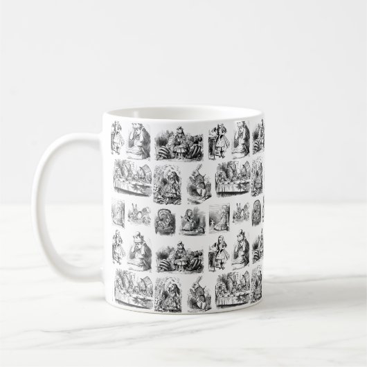 Alice's avonturen in Wonderland Patroon Koffiemok (Links)
