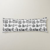 Alice's avonturen in Wonderland patroon Lichaamskussen (Achterkant)