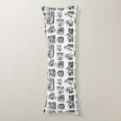 Alice's avonturen in Wonderland patroon Lichaamskussen (Voorkant Verticaal)