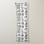 Alice's avonturen in Wonderland patroon Lichaamskussen (Achterkant (Verticaal))