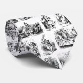 Alice's avonturen in Wonderland Patroon Stropdas (Opgerold)