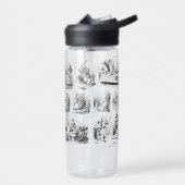 Alice's avonturen in Wonderland Patroon Waterfles (Links)
