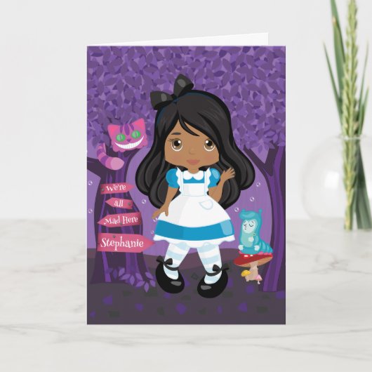 Alice's avonturen in Wonderland Persoonlijke kaart (Voorkant)