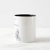 Alices avonturen in Wonderland Quote Tweekleurige Koffiemok (Center)