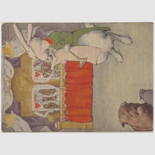 Alice's avonturen in Wonderland Rabbit Tissuepapier (Voorkant)