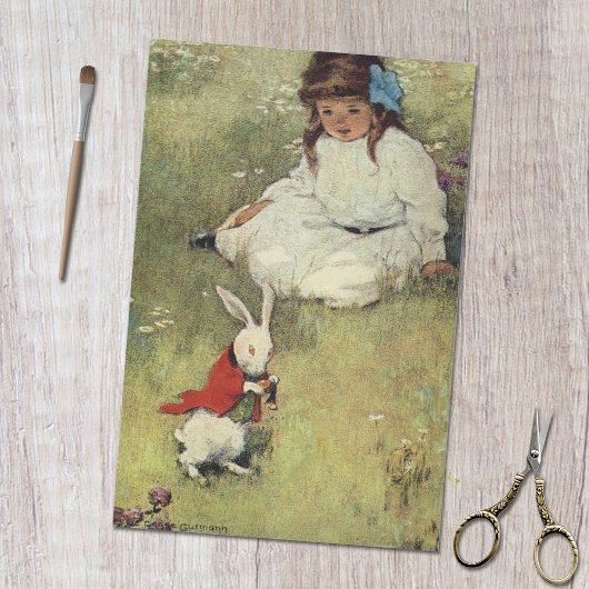 Alice's avonturen in Wonderland Rabbit Tissuepapier