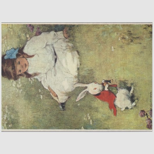 Alice's avonturen in Wonderland Rabbit Tissuepapier (Voorkant)