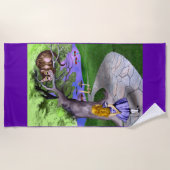 Alice's avonturen in Wonderland Strandlaken (Voorkant)