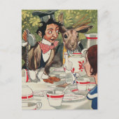 Alice's avonturen in Wonderland Tea Party  Briefkaart (Voorkant)