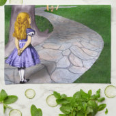 Alice's avonturen in Wonderland Theedoek (Gevouwen)