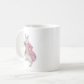 ALICE'S CHARMANTE WITTE KONIJN KOFFIEMOK (Voorkant links)