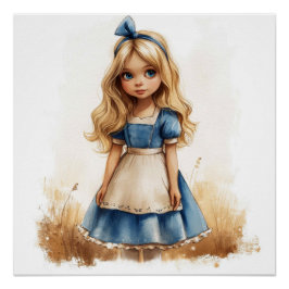 Alice's Dreamlike Whimsy: Wonderland Whimsy Perfect Poster