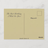 Alice's in Wonderland Boek Hoesjes Briefkaart (Achterkant)