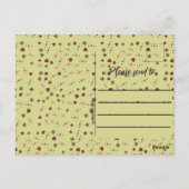 Alice's in Wonderland Tea Party Mad Hatter Briefkaart (Achterkant)