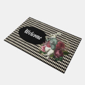 Alice's konijn op Harlequin  Deurmat (Schuin)