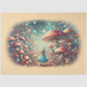 Alice's Mystieke Bospad Decoupage Tissuepapier (Voorkant)
