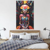 Alice's New Afternoon Tea Party beroemd gemaakt do Canvas Afdruk (Insitu (Slaapkamer))