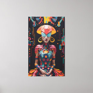 Alice's New Afternoon Tea Party beroemd gemaakt do Canvas Afdruk