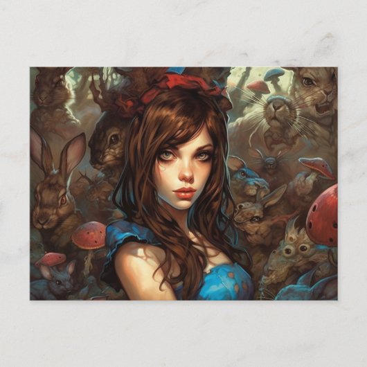 Alice's Nightmare Briefkaart (Voorkant)