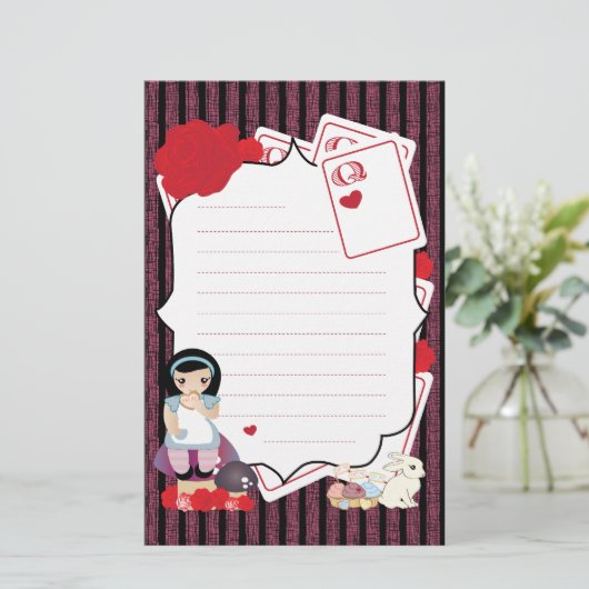 Alice's Notes Briefpapier (Staand voorkant)