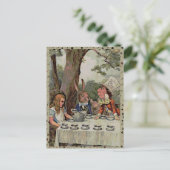 Alice's Tea Party MadHatter Wonderland Briefkaart (Staand voorkant)