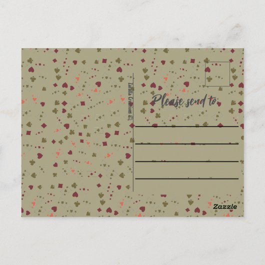 Alice's Tea Party MadHatter Wonderland Briefkaart (Achterkant)