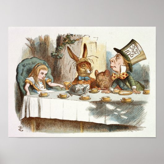 Alice's Tea Party Poster (Voorkant)