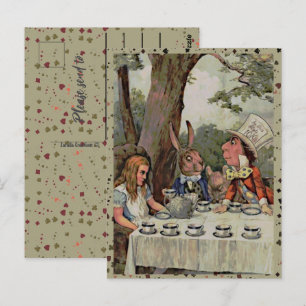 Alice's Thee Feest MadHatter Wonderland Briefkaart