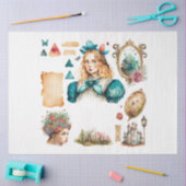 Alice's Thee Feest Serie Ontwerp 4 Tissuepapier (Craft)