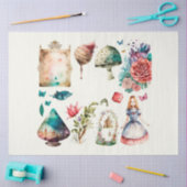 Alice's Thee Feest Serie Ontwerp 7 Tissuepapier (Craft)