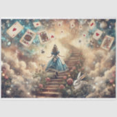Alice's Whimsical Castle In The Clouds Decoupage Tissuepapier (Voorkant)