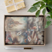 Alice's Whimsical Castle Quest Decoupage Tissuepapier (Geschenk)
