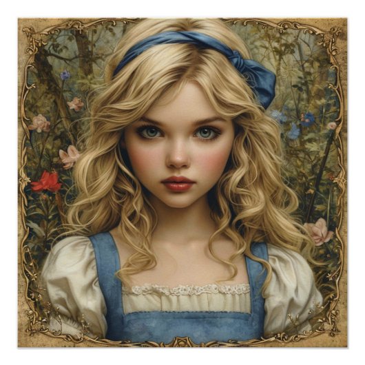 Alice's Whimsy Odyssey beroemd gemaakt door Wonder Perfect Poster (Voorkant)