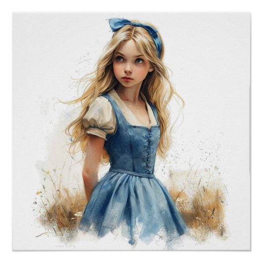 Alice's Whimsy Unleashed beroemd gemaakt door Wond Perfect Poster (Voorkant)