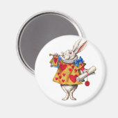ALICE'S WHITE RABBIT IN WONDERLAND MAGNEET (Voorkant / Achterkant)