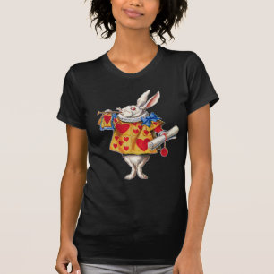 ALICE'S WHITE RABBIT IN WONDERLAND T-SHIRT