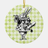 Alice's White Rabbit  Keramisch Ornament (Voorkant)